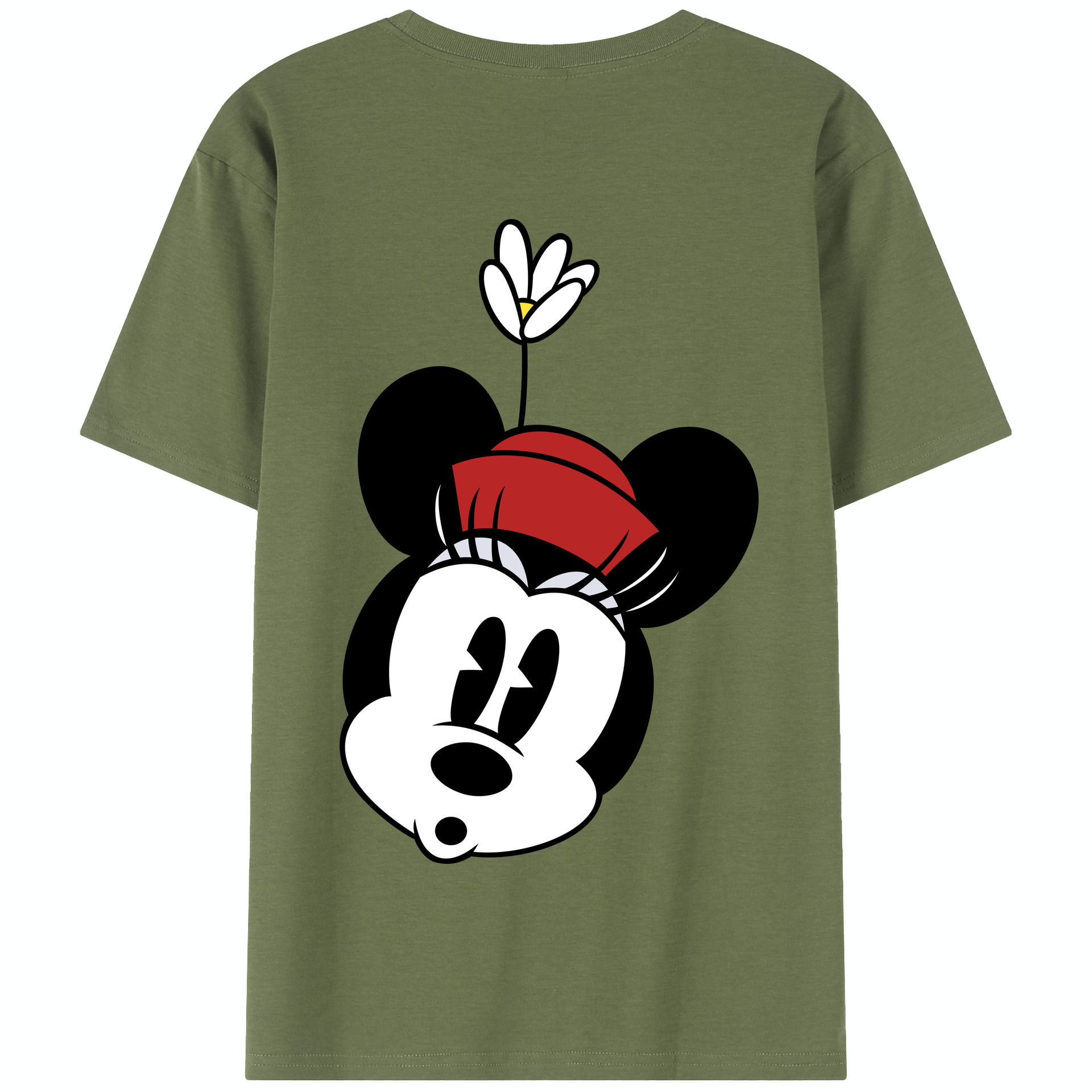 （画像用） ミッキーマウス Mickey Mouse 綿100％半袖Tシャツ（背面プリント）